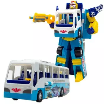 The Access Robot Figure Mini Car ACE Transforming Robot Blue Liner Carbatron