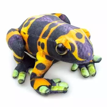The Access stuffed animal, yellow-striped poison dart frog, frog, animal, aquarium, toy
