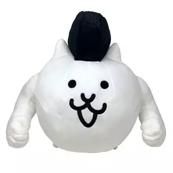 The Battle Cats Big Plush Toy Official Merchandise Extra Large (Cat Mohawk) белый