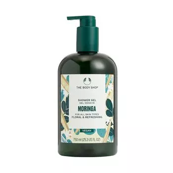 The Body Shop гель для душа MO 750 мл шампунь для тела мыло для тела белый цветочный аромат большая емкость (Аромат Моринга)