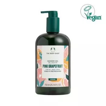 The Body Shop Гель для душа Розовый грейпфрут 750мл (вегетарианский), Корейский уход за телом