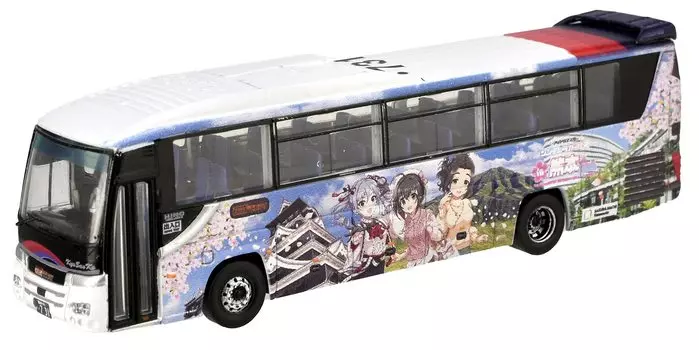 The Bus Collection Bus Collection Kyushu Sanko Bus The Idolmaster Cinderella Girls in Kumamoto Wrapping Bus Diorama Supplies