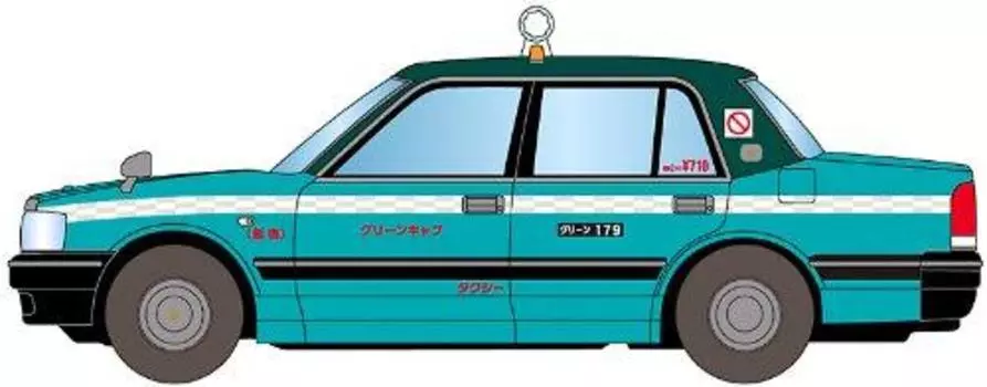 The Car Collection 80 Green Cab 80HG-020