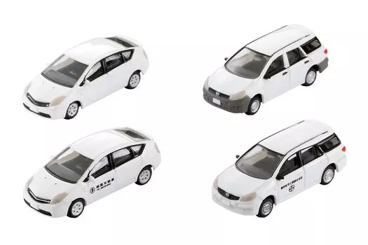 The Car Collection Car Collection Basic Set Selection (Select) Business Car White Diorama Supplies