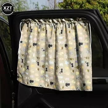 The Car Window Sunshade Cover Cartoon Universal Side Window Sunshade UV Protection For Kid Baby Children