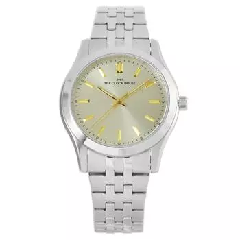 [The Clock House] Деловые формальные аналоговые водонепроницаемые часы стильные мужские золотые MBF5002-CH1A
