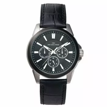 [The Clock House] Деловые повседневные часы с солнечной зарядкой, стильные мужские MBC1006-BK2B, черные