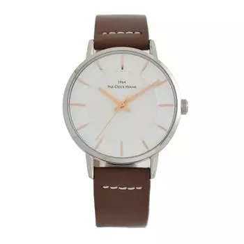 [The Clock House] Повседневные простые аналоговые водонепроницаемые часы стильные MCA5002-WH1B мужские белые