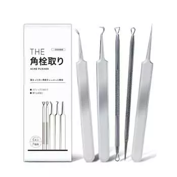 THE Corner Plug Remover, Tweezers, General Medical Equipment, Corner Plug Tweezers, Face Stick, Acne, Stainless Steel Comedo Pusher, Blackhead, Corner