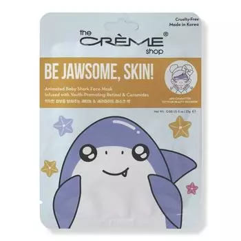 The Cr me Shop Тканевая маска Be Jawsome Skin Animated Baby Shark 1 карат