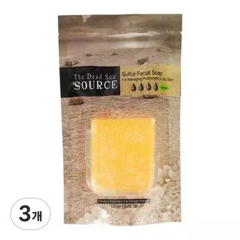 The Dead Sea Source Серное мыло Мертвого моря для лица с иссопом, 100г, 3 шт.