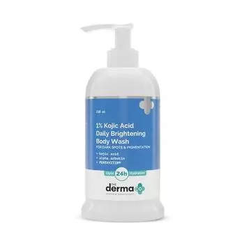 The Derma Co 1% Kojic Acid Daily Brightening Body Wash I Alpha Arbutin | От темных пятен I Увлажнение до 24 часов Для всех типов кожи - 250 мл