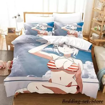 The Detective Is Already Dead Bedding Set Single Twin Full Queen King Size Bed Set Adult Kid Bedroom Duvetcover Sets Anime 70x133cm 2pcs