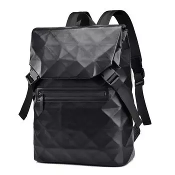 The Diamond-shaped Backpack Is A Large-capacity, Trendy and Cool Design for Men s Casual Commuting 40cm*27cm*13cm