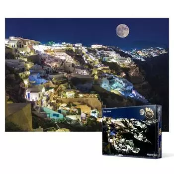 The enchanting night view of Santorini [Luminous] - 1000 piece jigsaw puzzle, popular Korean puzzle