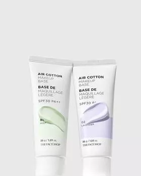THE FACE SHOP Air Cotton База под макияж 35g (2 типа) 01 Mint