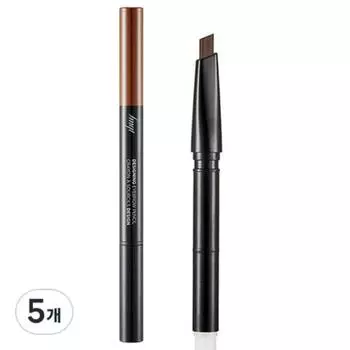 THE FACE SHOP FMGT Designing Eyebrow Pencil Refill, 03 Brown, 5 pcs.