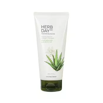 The Face Shop Herb Day 365 Master Blending очищающая пенка с алоэ и зеленым чаем 170 мл 1 PCS