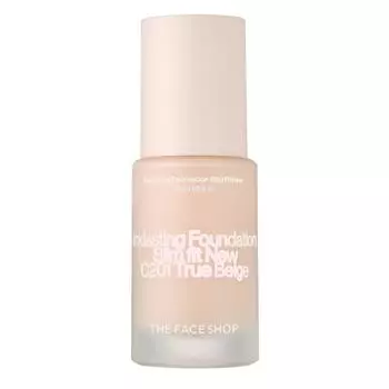 THE FACE SHOP Ink Lasting Foundation Slim Fit New 15 мл, C201 True Beige, 1 шт.