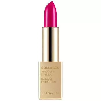 The Face Shop Коллагеновая ампульная помада 3,5 г, 07 насыщенный розовый, 1 шт.