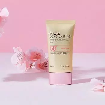 The Face Shop Natural Power Длительный розовый тональный солнцезащитный крем 50 мл (SPF50 +) 1 PCS