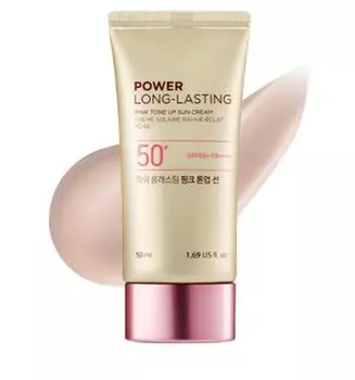 THE FACE SHOP Power Long-Lasting Pink Tone-Up Sun Lotion SPF50+ PA++++ 50ml 1 ea