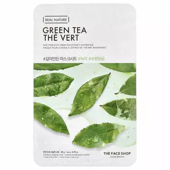The Face Shop, Real Nature, Beauty Face Mask, Green Tea, 1 Sheet, 20g (0.70oz)