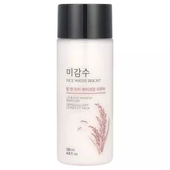 The Face Shop, Rice Water Bright, средство для снятия макияжа с губ и глаз, 4 жидких унции (120 мл)