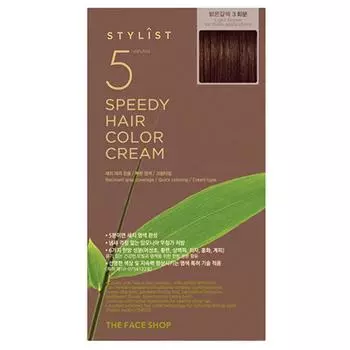 The Face Shop Stylist 5 Minute Speedy Hair Color Cream Dye, 5S light brown, 1 pc.