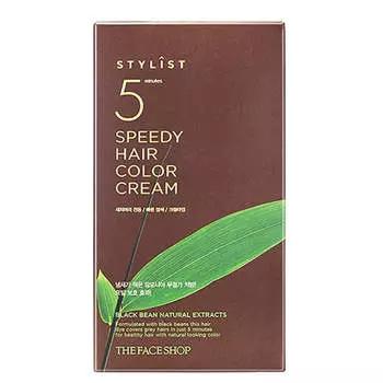 THE FACE SHOP - Stylist 5 Minutes Speedy Hair Color Cream #Light Brown