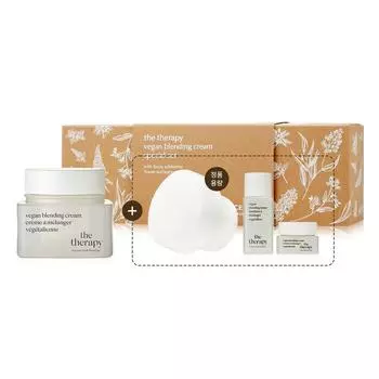 [The Face Shop] THE THERAPY Vegan Blending Cream Special Set [Main Product] Cream 60ml [Giveaway] Refill 60ml, Toner 32ml, Cream 10ml
