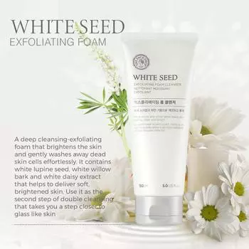 THE FACE SHOP White Seed Exfoliating Foam Cleanser 150ml