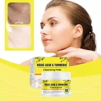 The Facial Cleansing Pad Gently Cleanses , Moisturizes And Refreshes , Deeply Cleaning The Pores Of The Face.20ML One Size жёлтый