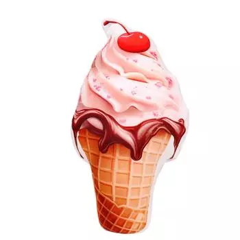 The Faux Ice Cream Plush Pillow The Dullness Of Traditional Pillows While Still Maintaining The High-end Texture Of Plush Toys. One Size