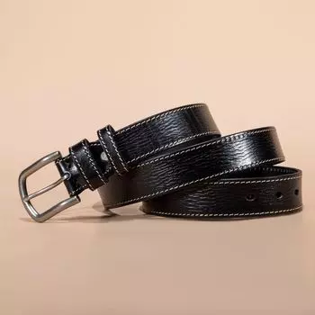 The First Layer Of Tree Paste Skin, Men S Retro Wide Waist Seal, The First Layer Of Cowhide Belt, Sun Buckle Belt, Foreign Trade 110cm-130cm