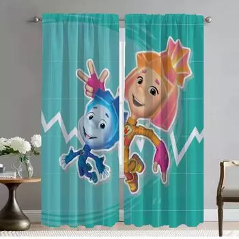 Fixies Элегантные шторы для комнаты для камеры, занавески на окна, украшения на Хэллоуин, затемняющие шторы, 2 шт., перегородка для дома W50xH70cmx2pcs-CL