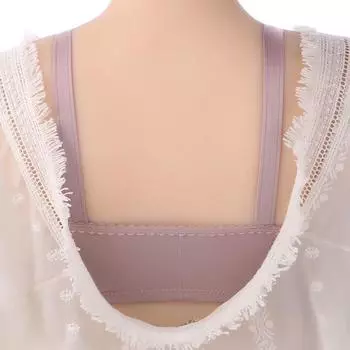 The front buckle is convenient, factory direct sales aunt bra without steel ring, large size adjustment underwear smooth mother 36/80 розовый