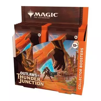 The Gathering Outlaws of Thunder Junction Collector Booster English Version 12 Pack MTG Trading Card Wizards of the Coast OTJ D32620000 Magic