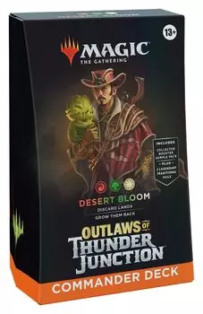 The Gathering Outlaws of Thunder Junction Командирская колода английская версия MTG Коллекционная карта Wizards of the Coast OTJ D32630000 Магия Цветы пустыни