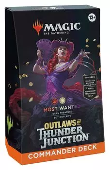 The Gathering Outlaws of Thunder Junction Командирская колода английская версия MTG Коллекционная карта Wizards of the Coast OTJ D32630000 Magic Most Wanted