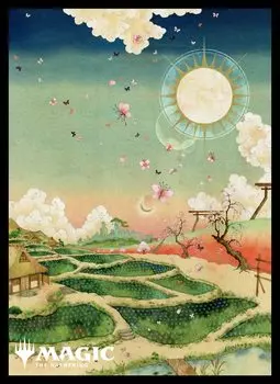 The Gathering Players Card Sleeve The Shining Land Magic Kamigawa World Ukiyo-e Plains (A) MTGS-212