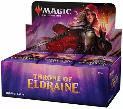 The Gathering Throne of Eldraine Booster Box английская версия 36 упаковок MTG Trading Card Wizards of the Coast Magic (BOX)