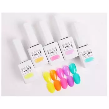 THE GEL Fruit Cocktail Edition Syrup Gel Nail Set 5items (#216-#220)
