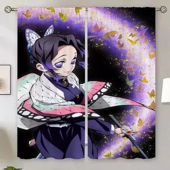 The Ghost Killer Living Room Curtain for Quarto Window Roll Curtains Blackout Ready Curtains Cheap Bedroom Decoration Blind W50xH70cmx2pcs-CL