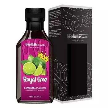 The Goodfellas smile Alcohol-Free Soothing Aftershave Splash/Tonic Made in Italy 100ml 95.8g (Royal Lime), Amber Fougre