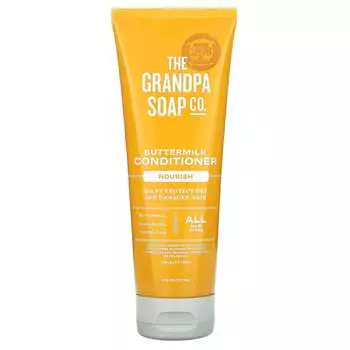 The Grandpa Soap Co., Кондиционер на основе пахты, питательный, для всех типов волос, 8 жидких унций (237 мл)