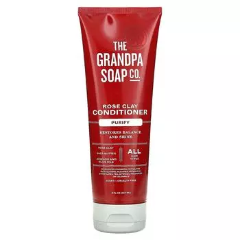 The Grandpa Soap Co., Кондиционер с розовой глиной, очищающий, 8 жидких унций (237 мл)