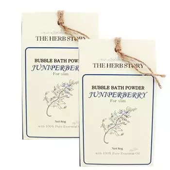 The Herb Story Порошок для пузырьковых ванн с ягодами можжевельника, 80 г, 2 шт.