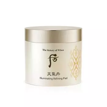 THE HISTORY OF WHOO Cheongidan Hwahyun Осветляющая очищающая подушечка 160 мл/60 шт.