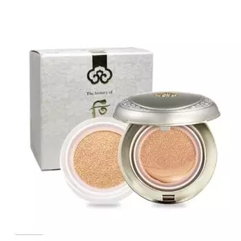 The History Of Whoo Gongjinhyang Seol Radiant White Moisture Cushion Foundation (Отбеливающая увлажняющая кушонка) SPF50 + / PA +++ 15 г * 2EA (Основная + Refill) #No.21